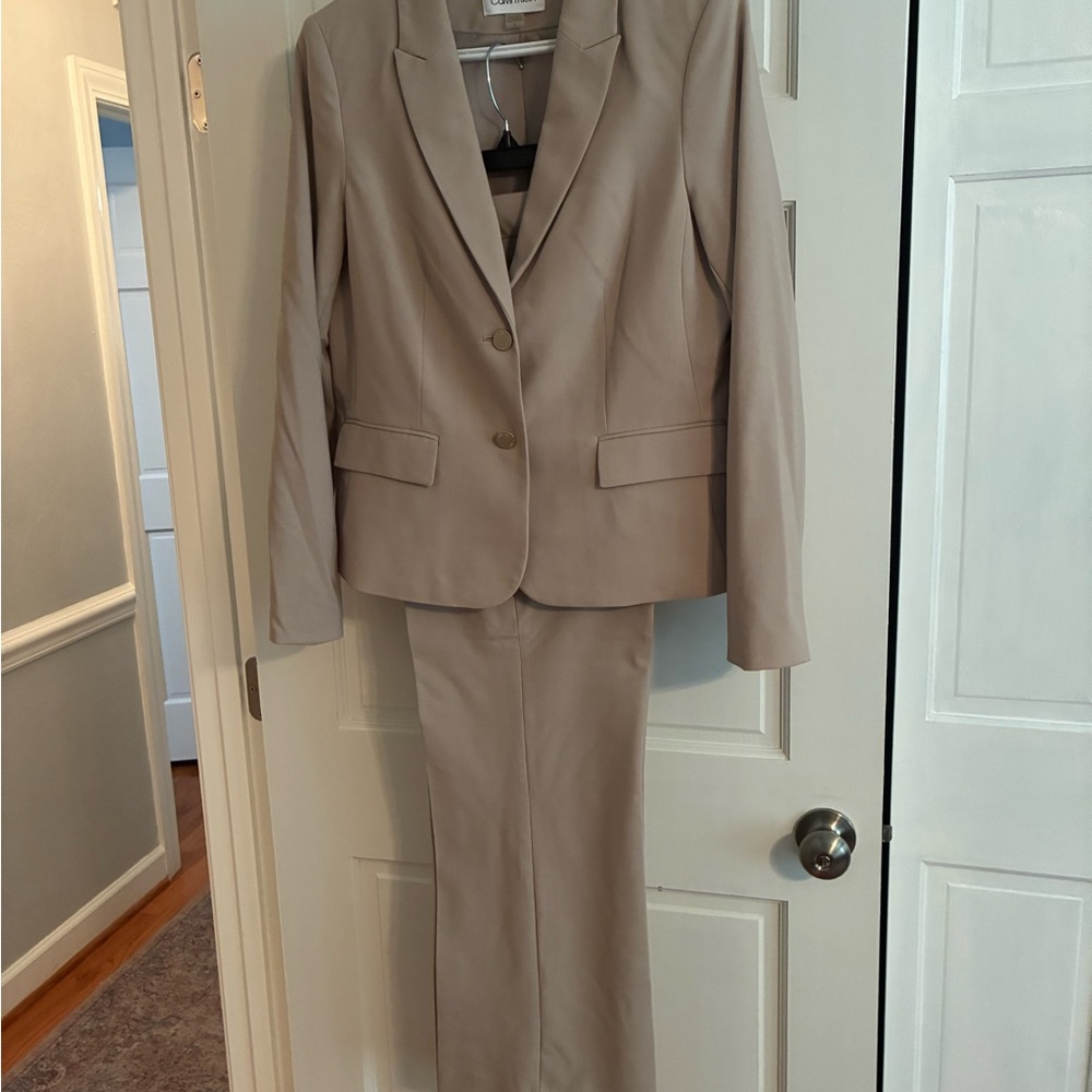 Calvin Klein Collection Tan Blazer & Suit Jacket
